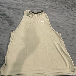 Nike Olive Green Sleeveless Tank Top